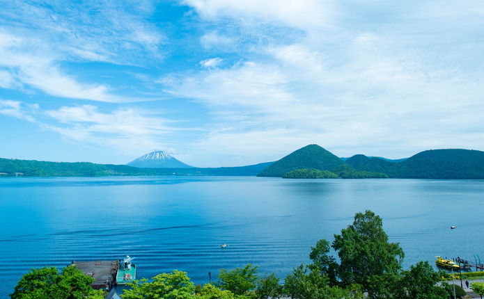 洞爺湖の夏の風景