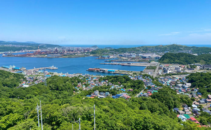 室蘭港の風景