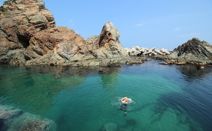 小袖海岸の景観