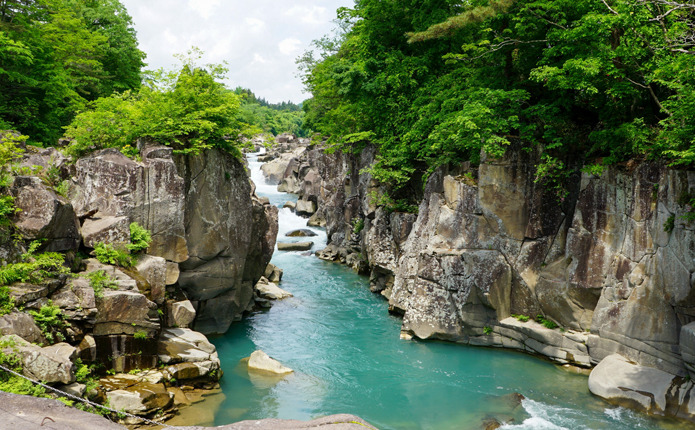 岩手県一関市を代表する景勝地「厳美渓」