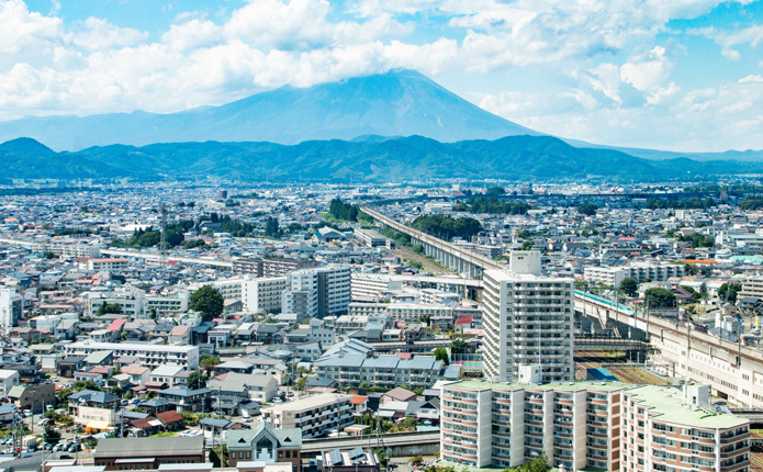 盛岡の街と岩手山の絶景