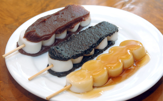 厳美渓名物 郭公だんご