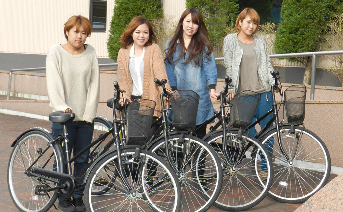 教習の合間はレンタサイクルで出かけよう！