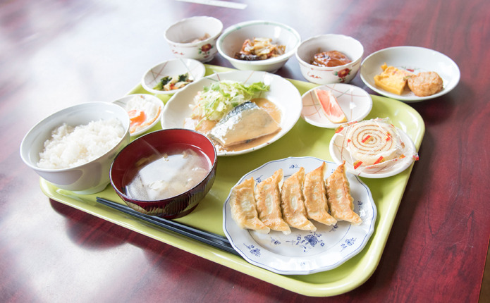 さくら那須モータースクールのバランスの取れた合宿生の食事